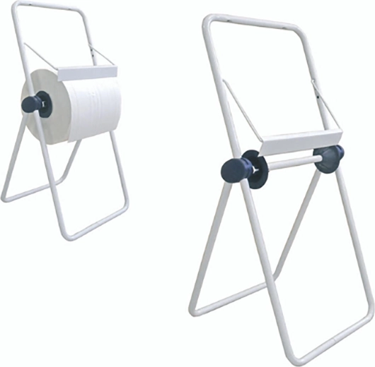 Floor stand for industrial paper rolls 29 cm white