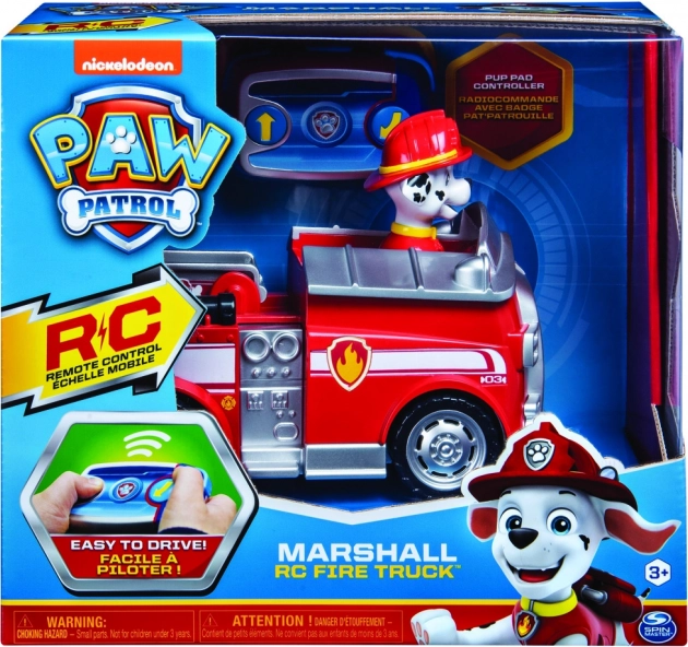 Paw Patrol RC пожарна кола Marshall с фигурка
