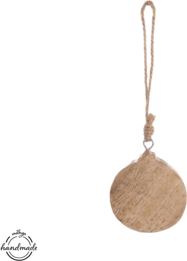 Hanging ornament made of mango wood