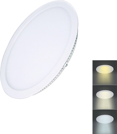 Solight LED mini panel CCT recessed round 6 W