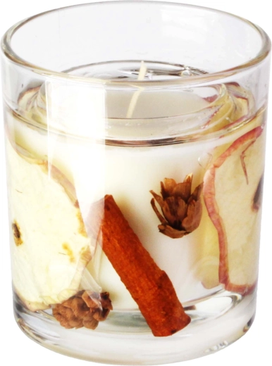 Scented glass candle Christmas Apple with Cinnamon 206 g (8 × 9 cm)