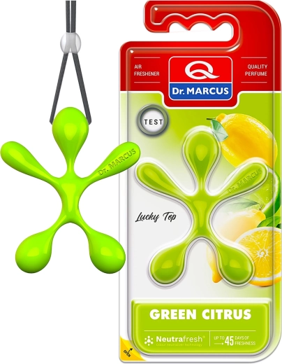 Dr. Marcus Lucky Top Green Citrus car air freshener