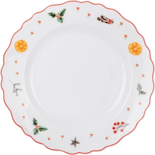 Sectioned shallow plate “Scent of Christmas” 24.5 cm