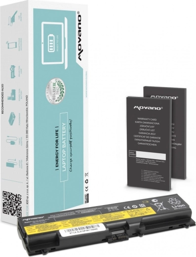 Movano Battery for Lenovo ThinkPad T410, T420 and T510, 4400 mAh (48 Wh)