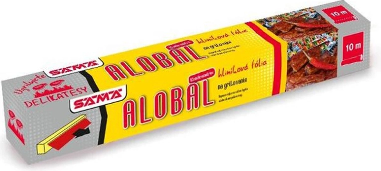Grill foil 10 m × 29 cm, thickness 13 µm