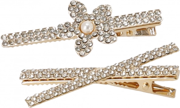 Фиби за коса BLING 2 бр. – златисти, микс от цветове