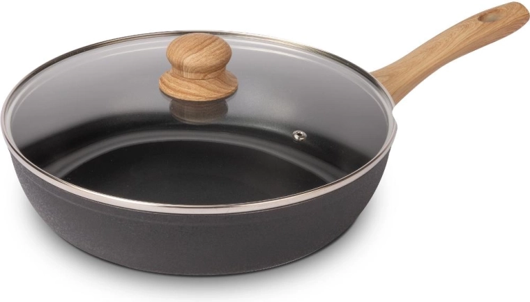 Lamart Natur frying pan with lid, 28 cm
