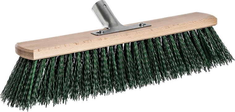 Garden brush head 40 × 6 cm, wooden with 8 cm PET bristles