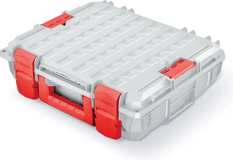 Куфар за инструменти C Block Pro Limited Edition 45 × 38 × 13,5 см, сив с пълнеж от пяна