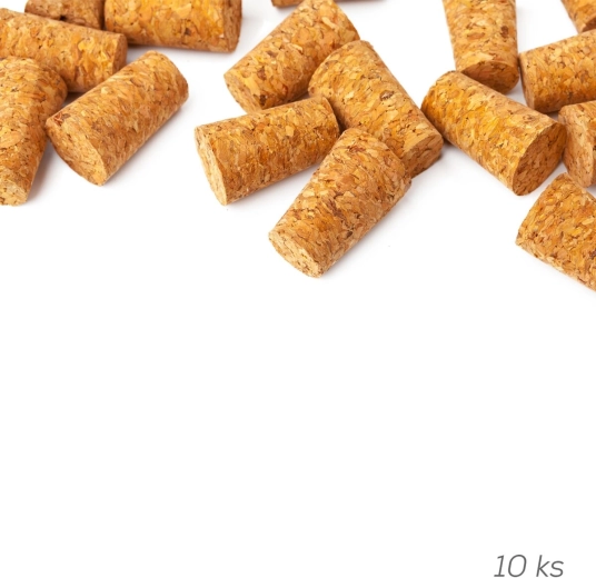 Tapered cork stoppers 2.3/2.0 × 2.6 cm, 10 pcs