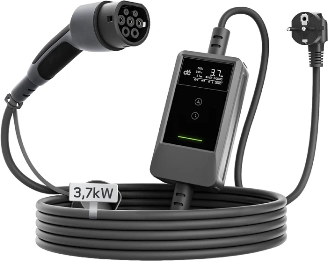 DEPOW 3.7 kW Portable Electric Vehicle Charger with 20 m Cable