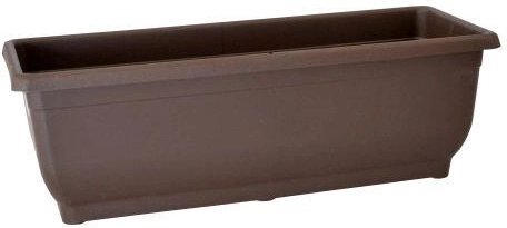 Self-watering planter AQUA GLORIA without saucer 50 cm brown