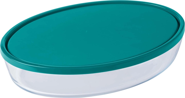 Стъклен съд за печене с капак Pyrex 35 × 24 cm, 3,1 l, боросиликатно стъкло
