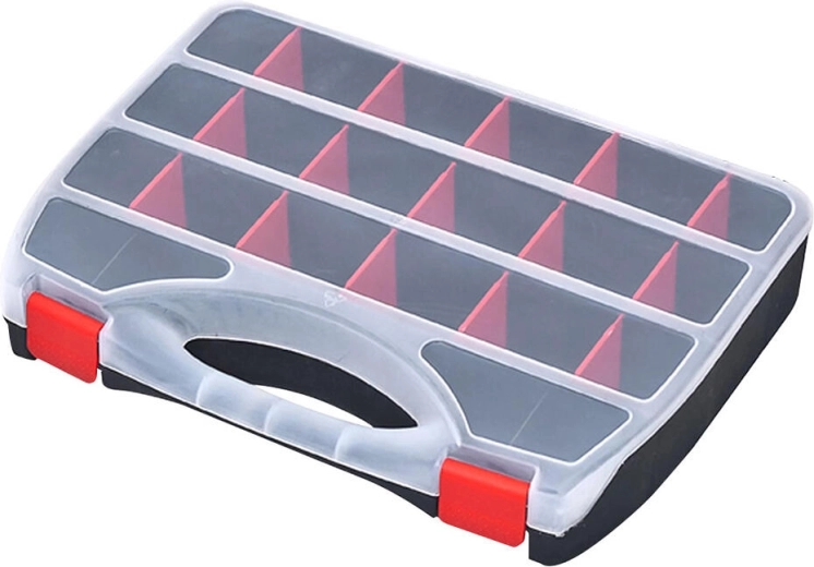 Plastic Organizer Domino 360 × 268 × 66 mm with Adjustable Compartments