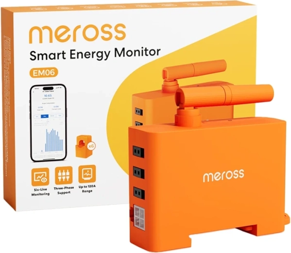 Интелигентен монитор за консумация на енергия Meross EM06P-EU с Wi‑Fi