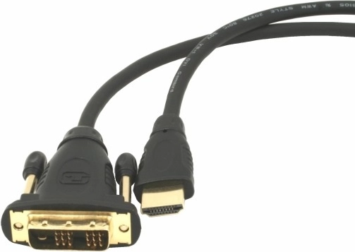 HDMI–DVI Cable 1.8 m with Gold-Plated Connectors