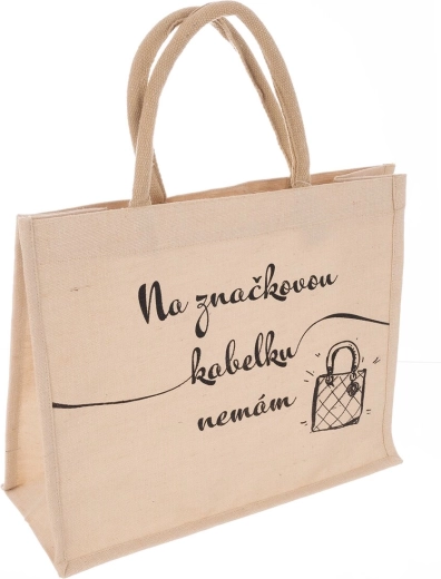 Beige jute bag “For the branded…”