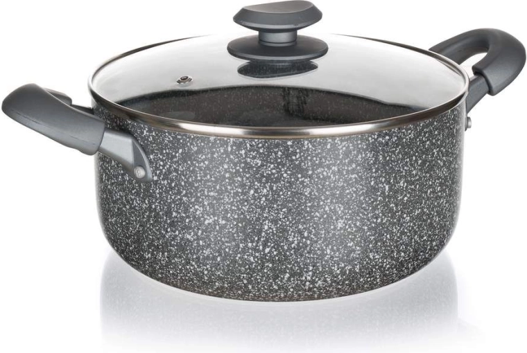 Алуминиева тенджера GRANITE 20 см, 2,5 л с незалепващо покритие