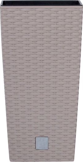 Rato Square Planter with Insert 17 cm, Mocca