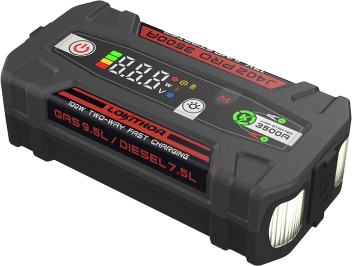 Lokithor J402 Pro jump starter 3500 A (88.8 Wh)