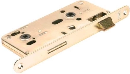 Mortise WC lock HOBES 540, universal L/R, 90 mm backset, galvanized faceplate