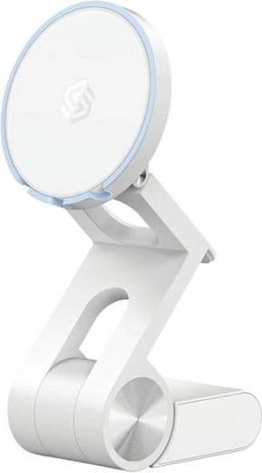 3-in-1 magnetic holder and stand for iMac and MacBook with MagSafe – white