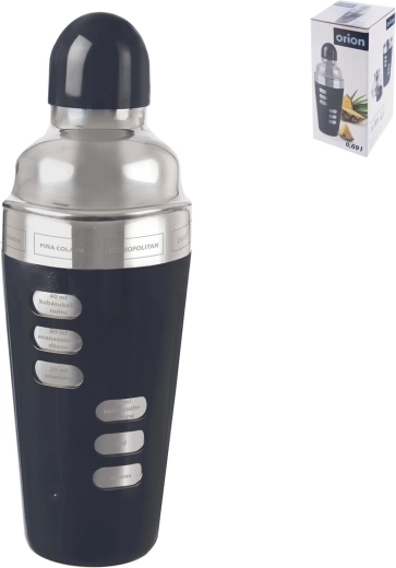 Stainless steel shaker with recipes 0.69 l