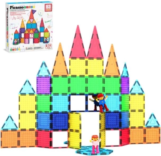 Picasso Magnetic Building Set (63 Pieces)
