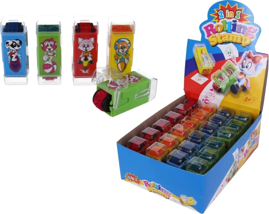 Печат 2в1 за деца – печат и ролер с животни