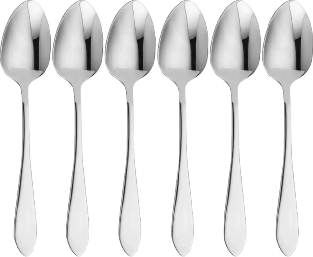Mona set of 6 polished teaspoons Flok