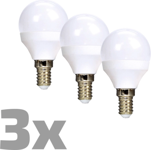 Ecolux LED bulb miniglobe E14 6 W 3000 K 450 lm (3-pack)