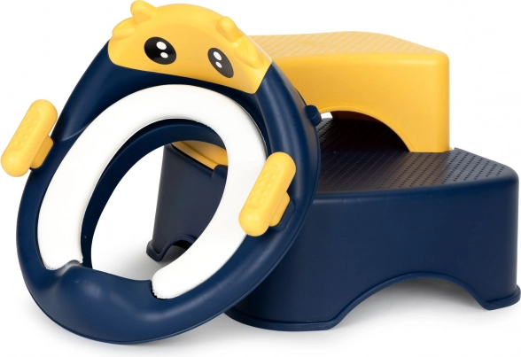 Детска тоалетна седалка с дръжки и двустепенна стъпалка ECOTOYS