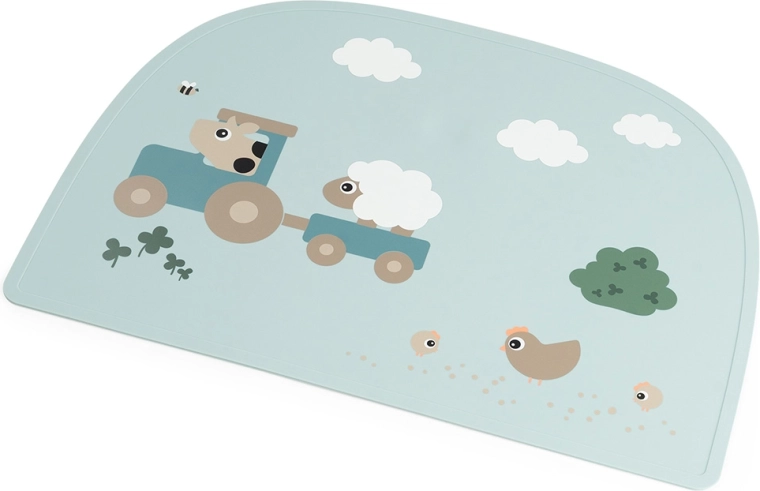 Done by Deer силиконова подложка Tiny farm, синя