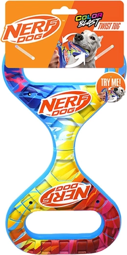 Nerf Dog въртящо се въже за дърпане Infinity с цветна дръжка 27 см