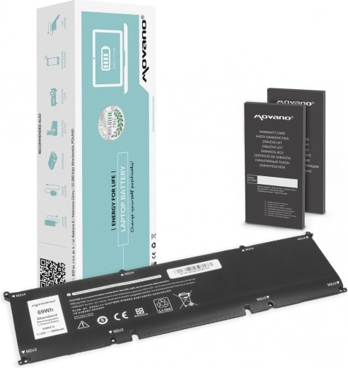 Movano 69KF2 Battery for Dell Alienware, Precision and XPS, 6000 mAh, 69 Wh