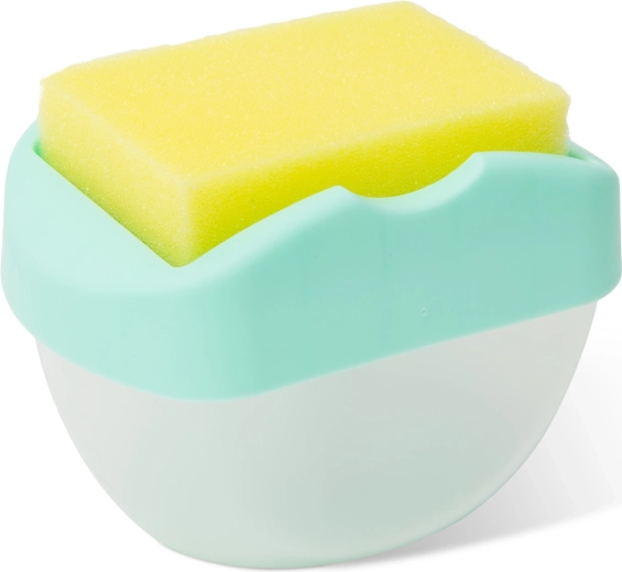 Dish Soap Dispenser with Pump and Sponge