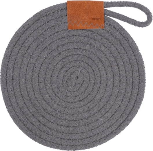 Cotton trivet, skandi grey Ø 21 cm
