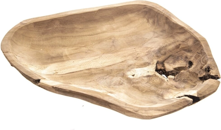 Teak Wood Bowl 35 × 20 × 4 cm