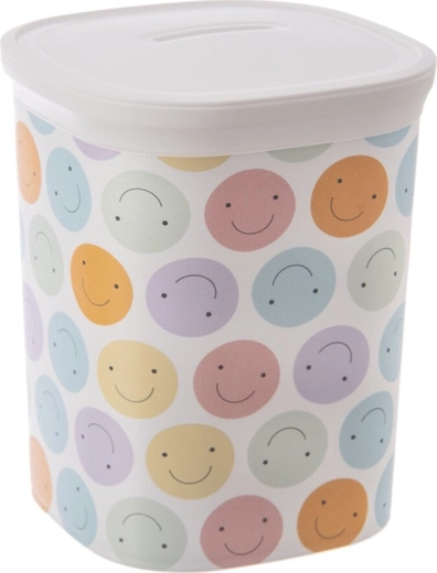 Plastic container with lid UH Money smiley