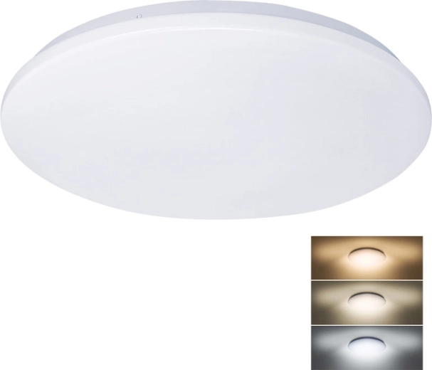 Solight Plain LED ceiling light 45 cm, 3CCT, 36 W