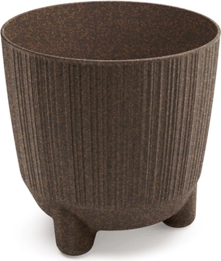 Саксия Ryfo N Eco Wood 14,5 см цвят кафе