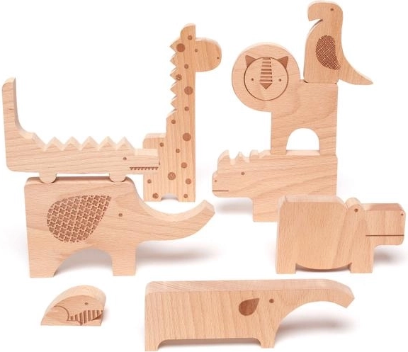 Дървени пъзели Сафари от Petit Collage