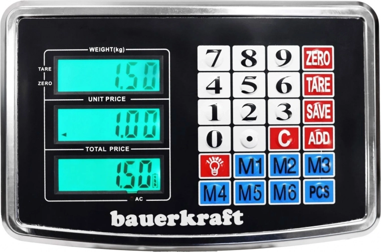Bright LCD display and intuitive controls