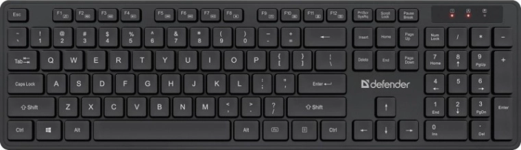 Full-size and quiet keyboard