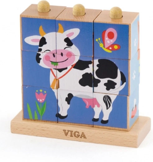 4 pictures of farm animals