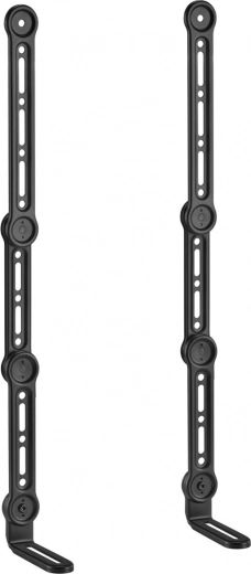 Flexible mounting above and below the TV