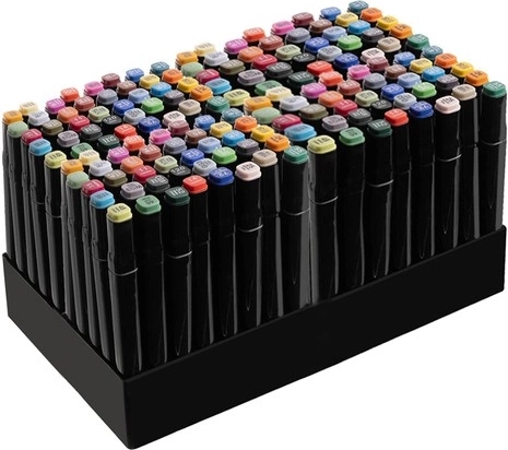 168 наситени цвята с бързосъхнещо мастило