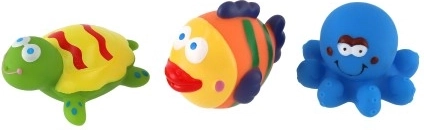 Цветни гумени животинки