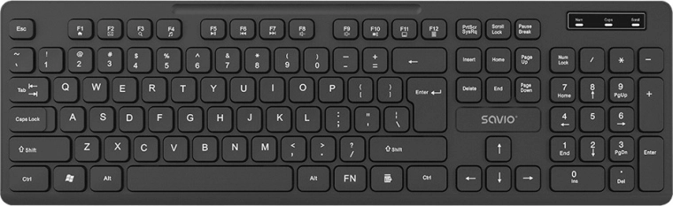 Full-size layout with numeric keypad