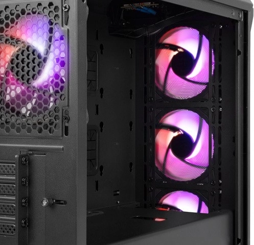 Four quiet 120 mm ARGB fans included